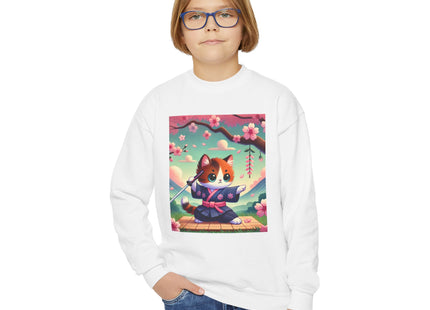 Samurai Kitten Youth Crewneck Sweatshirt