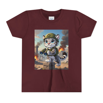 Snow Leopard Lookout Youth Short Sleeve Tee