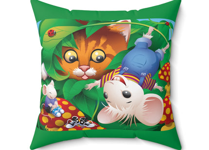 Whimsical Adventure Spun Polyester Square Pillow