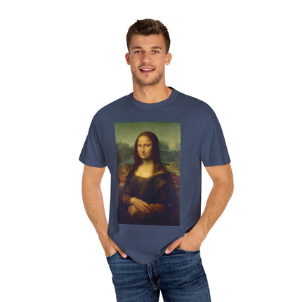 Mona Lisa by Leonardo da Vinci Unisex Garment-Dyed T-shirt