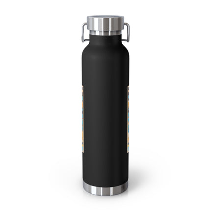 Reproduction of S-Spiral Frieze by Emile Gilliéron Copper Vacuum Insulated Bottle, 22oz