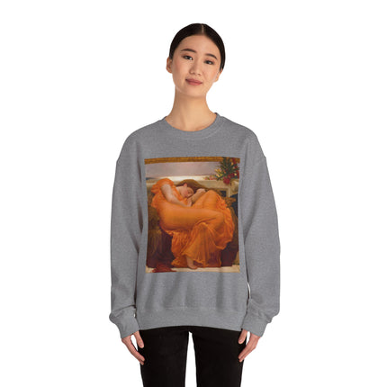 Flaming June by Frederic Leighton Heavy Blend™ Crewneck Sweatshirt