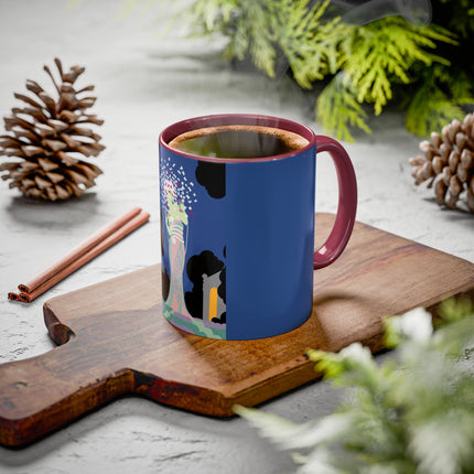 Butterfly Enchantress Colorful Mugs – Ethereal Art Deco Magic & Transformation