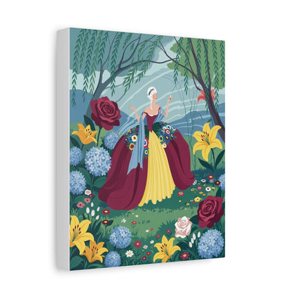 🌹🌿 The Willow Garden Promenade Placemat – Art Deco Floral Elegance