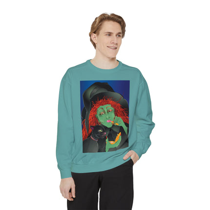 Mirror, Mirror A Witch's Touch Unisex Garment-Dyed Sweatshirt