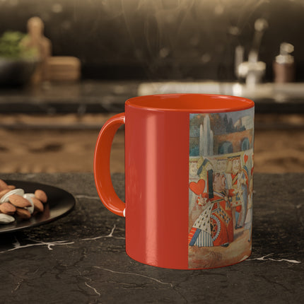 Off with her head! Off with— by Sir John Tenniel Colorful Mugs, 11oz