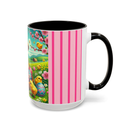 Geisha Kitten’s Easter Delight Colorful Mugs (11oz, 15oz)