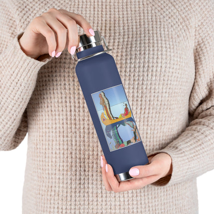 Le long du Missouri (Indian couple on the Missouri River) by George Barbier Copper Vacuum Insulated Bottle, 22oz