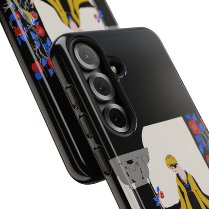 Art Deco Flapper in Yellow Robe Phone Case – Elegant Glamour & Exotic Charm