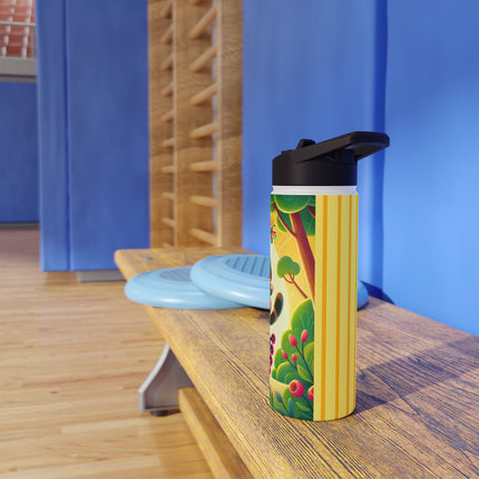 Firefly Dance on Wheels Stainless Steel Water Bottle, Standard Lid