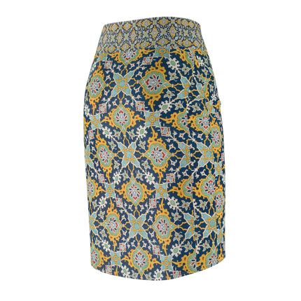 Arabesques by Émile Prisse d'Avennes Women's Pencil Skirt (AOP)