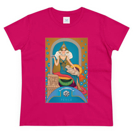 April & Diamond (from the Gem Series) by Sofia Chiostri Women's Midweight Cotton Tee