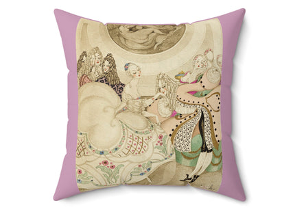 Sur talons rouges (On Red Heels) pl 01 by Gerda Wegener Spun Polyester Square Pillow