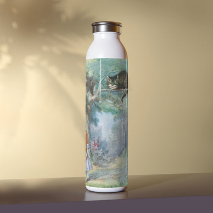 “I growl when I’m pleased, and wag my tail when I’m angry” by Sir John Tenniel Slim Water Bottle
