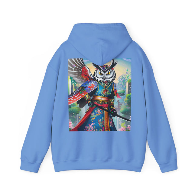 Cyberpunk Samurai Owl – Heavy Blend™ Hooded Sweatshirt