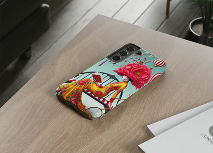 Reading In A Painted Garden Phone Cases