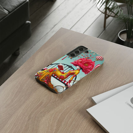 Reading In A Painted Garden Phone Cases