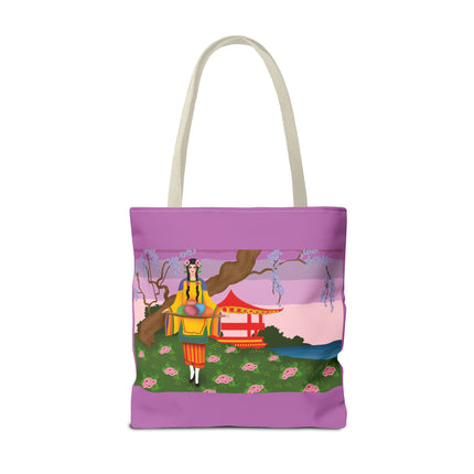 Elegance and Blooms: Vintage Glamour in Springtime Splendor Tote Bag (AOP)