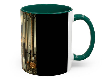 Ghostly Welcome – A Halloween Night Colorful Mugs (11oz, 15oz)