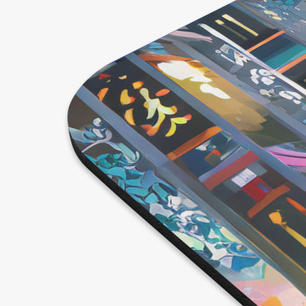 Techno Plumes Mouse Pad, Rectangle