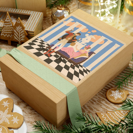 🐈🏛️ The Grand Salon Courtship Kiss-Cut Stickers – Art Deco Neoclassical Romance