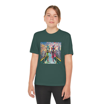 Cyber Punk Robot Models Youth Competitor Tee