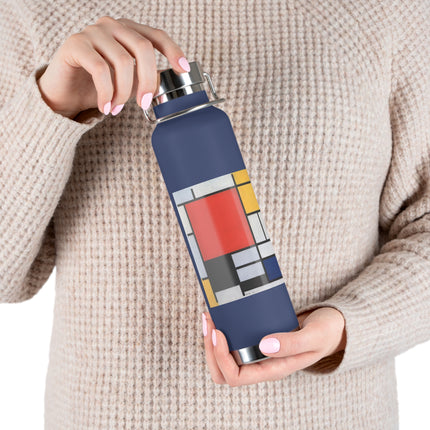 Composition with Red, Yellow, Blue, and Black by Piet Mondrian Copper Vacuum Insulated Bottle, 22oz