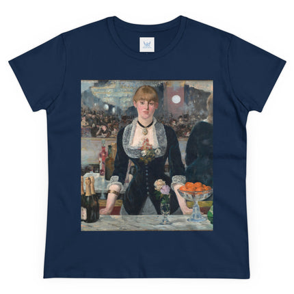 A Bar at the Folies-Bergère by Edouard Manet Women's Midweight Cotton Tee