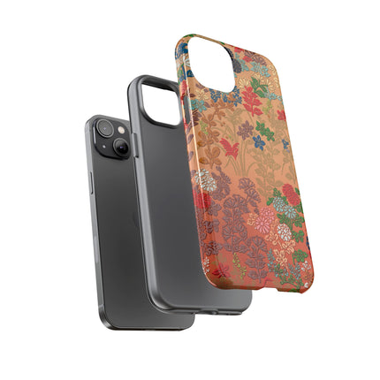 Ornamental Japanese Flower Pattern Phone Cases