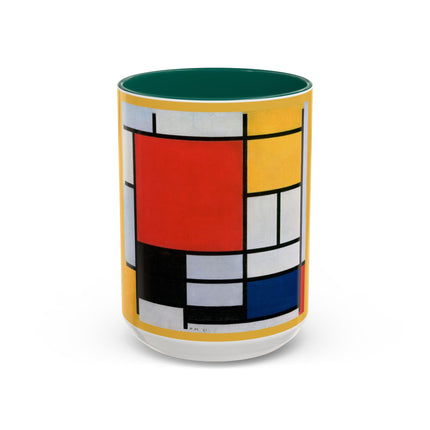 Composition with Red, Yellow, Blue, and Black by Piet Mondrian Colorful Mugs (11oz, 15oz)