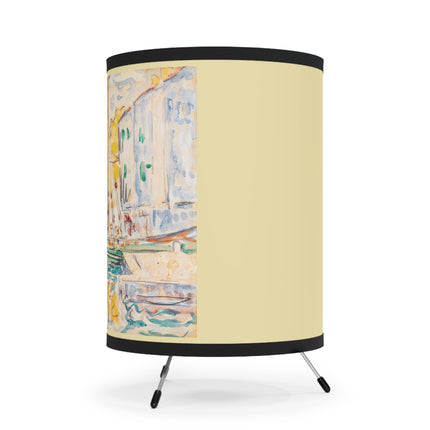 Saint-Tropez by Paul Signac Tripod Lamp