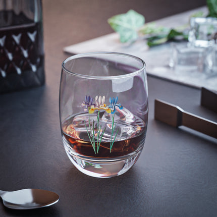 Iris, Iris sibirica by Anselmus Boëtius de Boodt Whiskey Glass