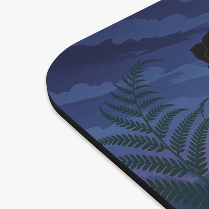 🌹🌙 The Midnight Garden Rendezvous Mouse Pad – Art Deco Romantic Fantasy