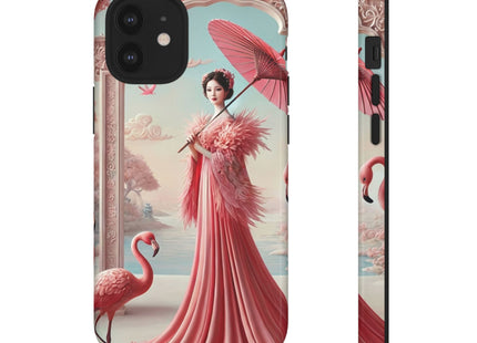 Petals, Porcelain, and Flamingos Phone Cases