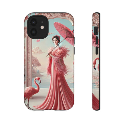 Petals, Porcelain, and Flamingos Phone Cases