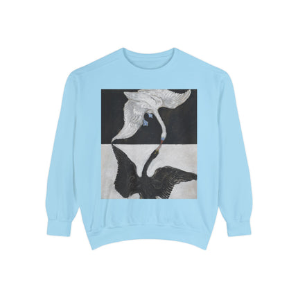 The Swan by Hilma af Klint Garment-Dyed Sweatshirt