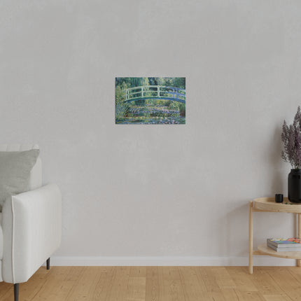 Water Lilies and Japanese Bridge by Claude Monet Matte Canvas, Stretched, 0.75"