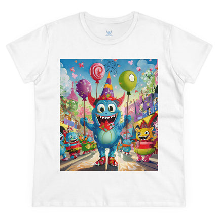 Monster Parade Madness Women's Midweight Cotton Tee