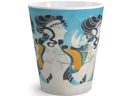 Reproduction of Ladies in Blue by Emile Gilliéron Latte Mug