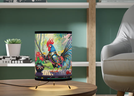 Cyberpunk Rooster Tripod Lamp