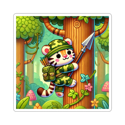 Stealthy Stripes Kiss-Cut Stickers (4 Sizes)