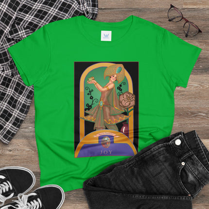 October & Opal, Tourmaline (from the Gem Series) by Sofia Chiostri Women's Midweight Cotton Tee