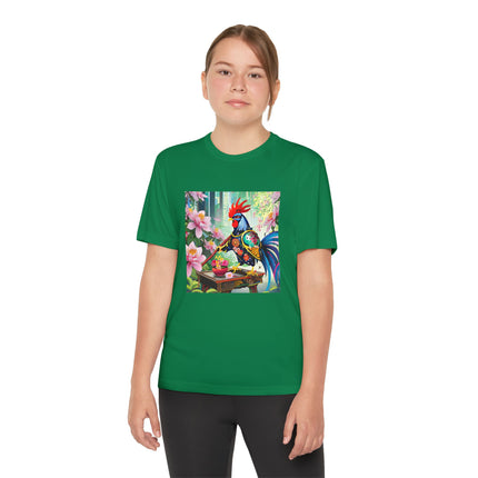 Cyberpunk Rooster Youth Competitor Tee