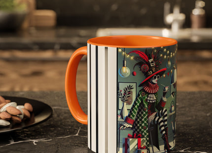 Whimsical Christmas Tea Party Colorful Mugs (11oz, 15oz)