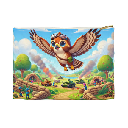 Red-Tailed Hawk in Battle Accessory Pouch – Sky Guardian & Bold Flight
