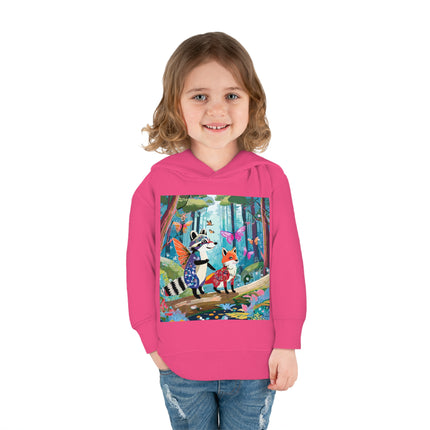 Whimsical Woodland Toddler Pullover Fleece Hoodie