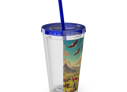 Watchful Guardian Sunsplash Tumbler with Straw, 16oz