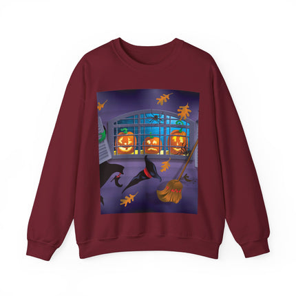Whimsical Halloween Mischief Unisex Heavy Blend™ Crewneck Sweatshirt