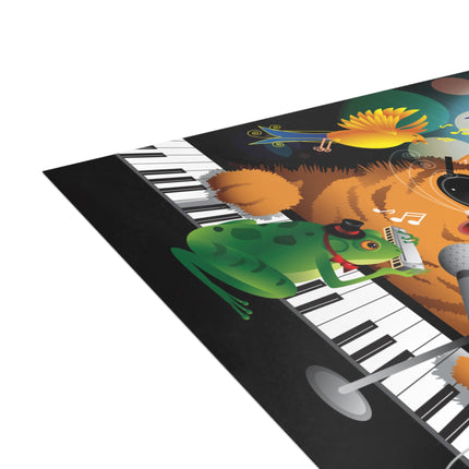 Jazz Cat Party Invitation! Bundles of 10, 30, 50 Pieces Available (envelopes included)
