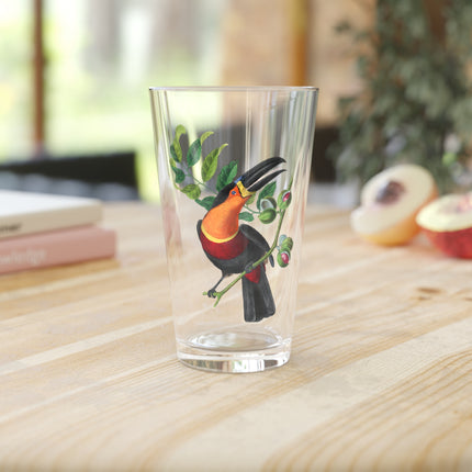 Channel Billed Toucan by Paul Gervais Glass, 16oz